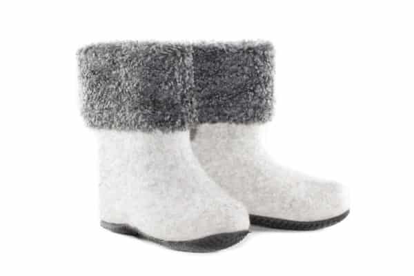 Short felt boots for women-464