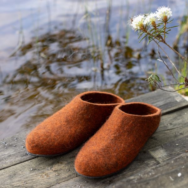 Felt slippers with rubber sole - Image 10
