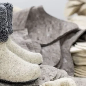 Felt boots and ankle boots